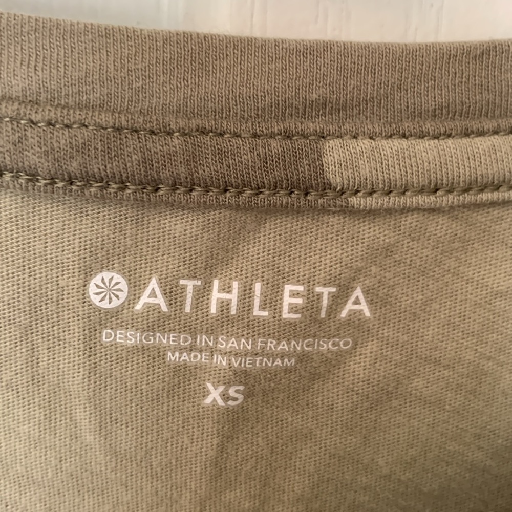 Athleta Organic Daily Camo Crew Top - Picture 2 of 5